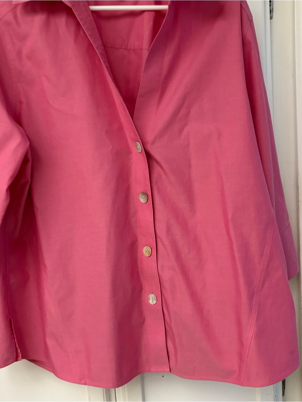 Foxcroft Vibrant Pink Button-Front Shirt